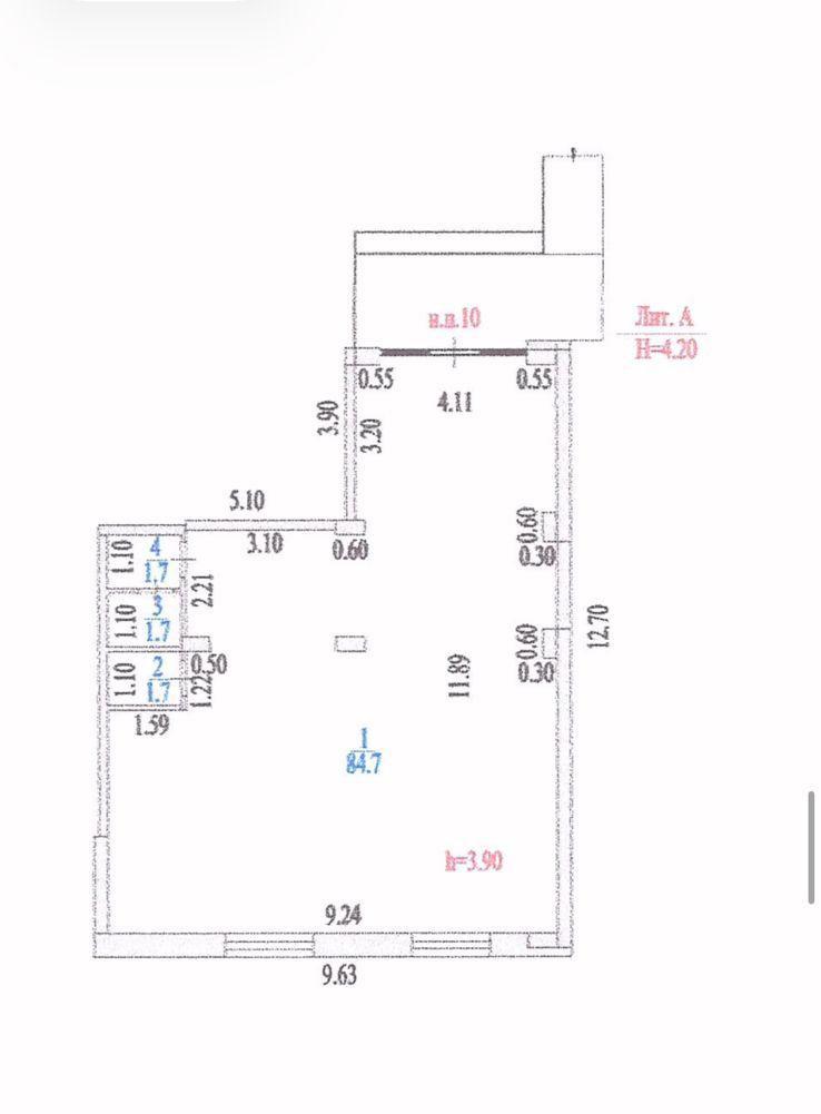 Коммерческое помещение 89.8 м², Астана