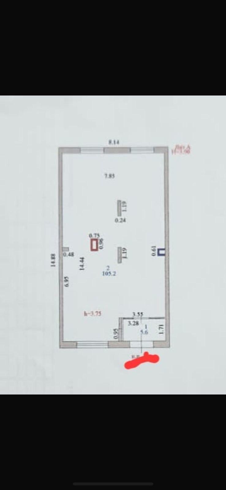 Коммерческое помещение 110.0 м², Астана