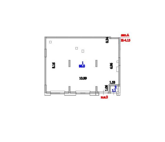 Коммерческое помещение 87.1 м², Астана