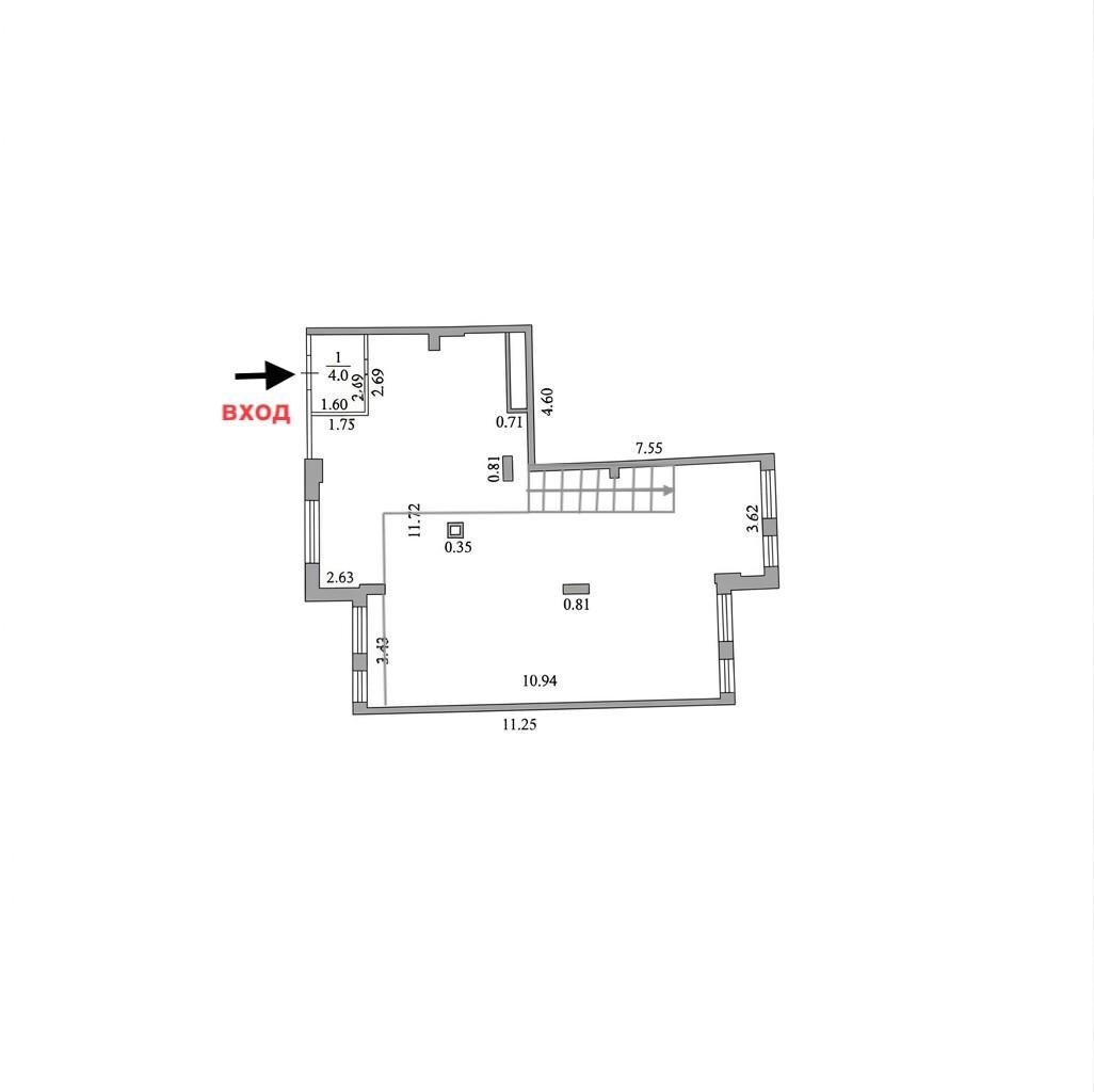 Коммерческое помещение 178.0 м², Астана