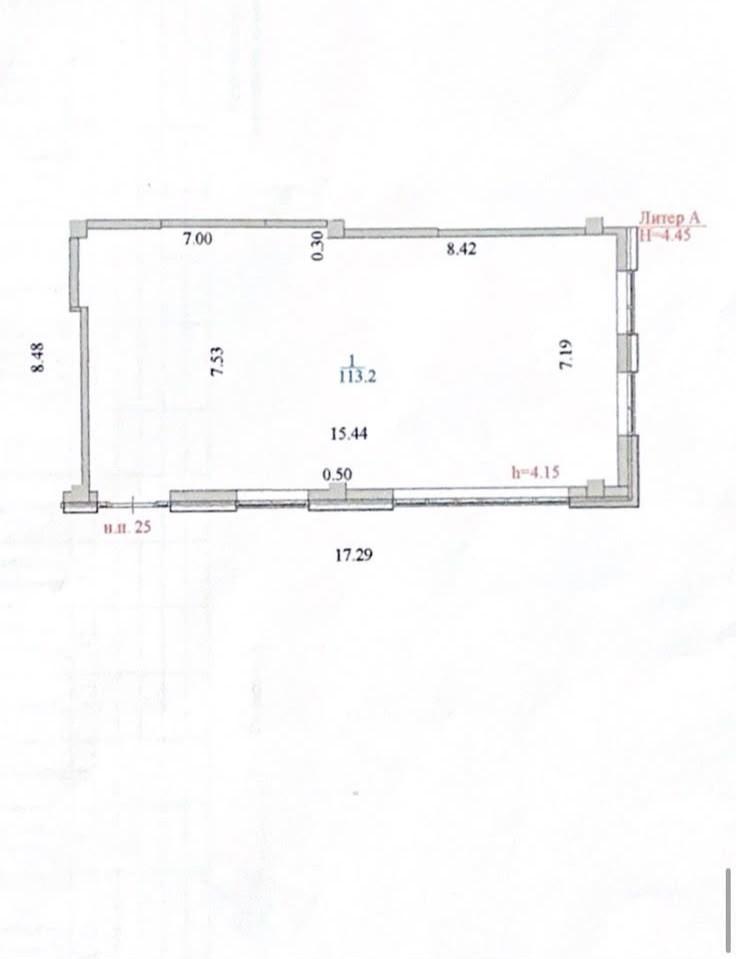 Коммерческое помещение 113.2 м², Астана
