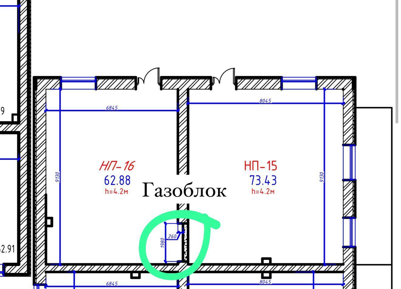 Коммерческое помещение 62.88 м², Астана