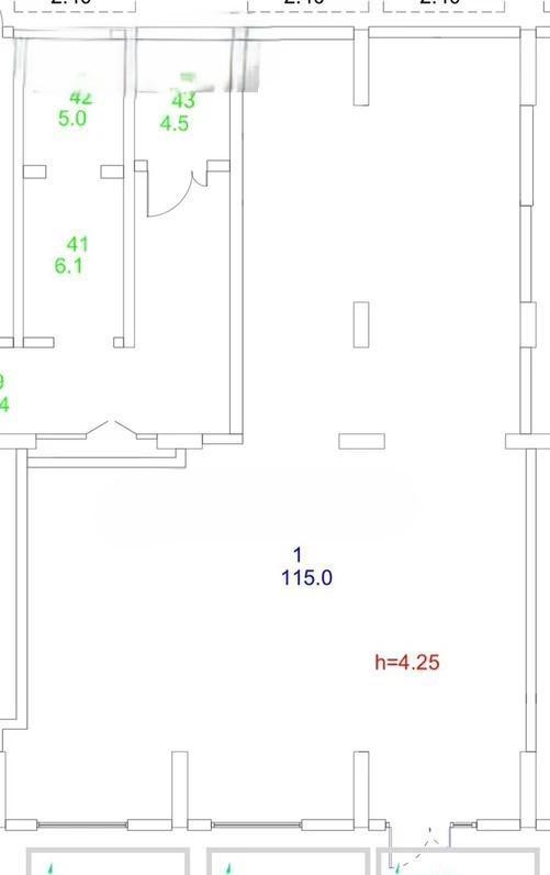 Коммерческое помещение 115.0 м², Астана