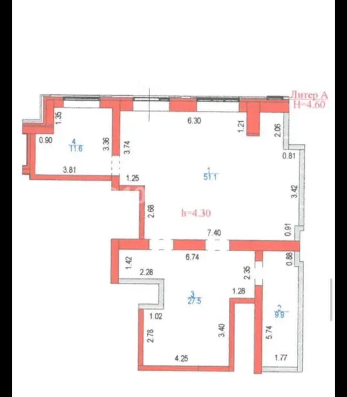 Коммерческое помещение 100.1 м², Астана