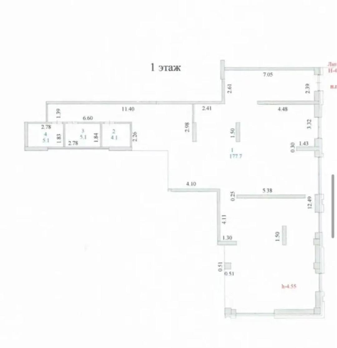 Коммерческое помещение 355.0 м², Астана