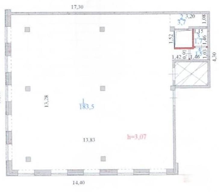 Коммерческое помещение 183.5 м², Астана