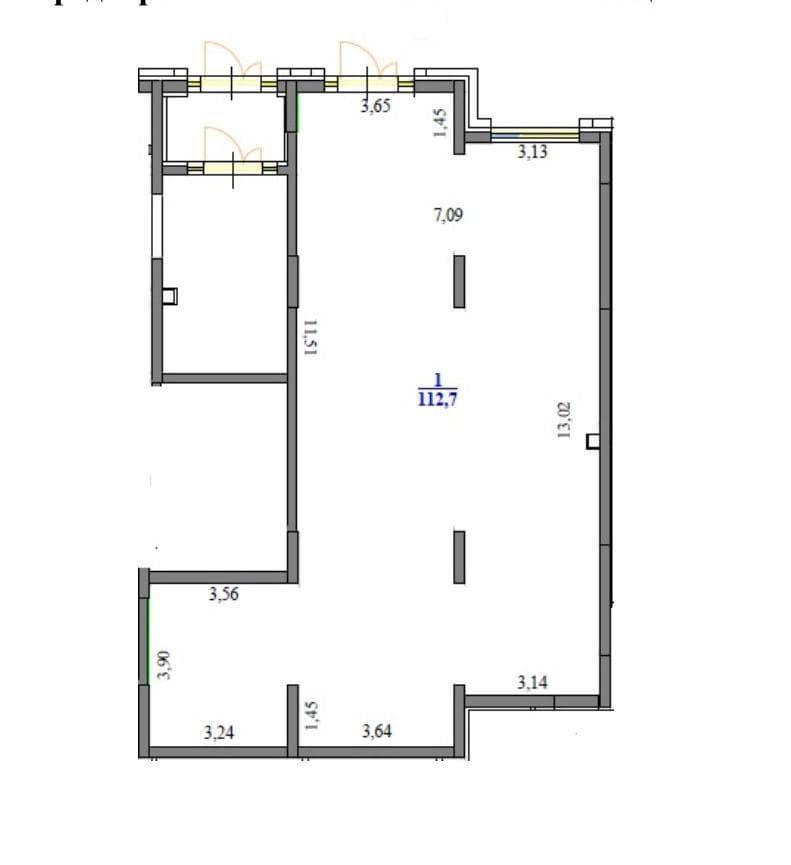 Коммерческое помещение 113.0 м², Астана