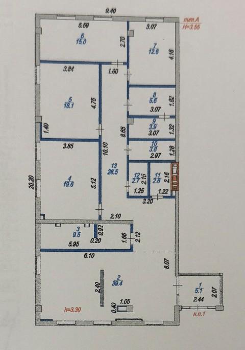 Коммерческое помещение 164.4 м², Астана