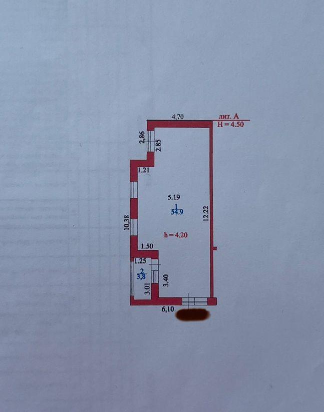 Коммерческое помещение 54.9 м², Астана