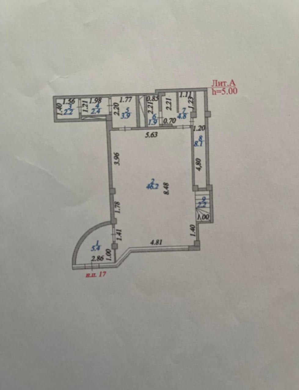 Коммерческое помещение 102.0 м², Астана