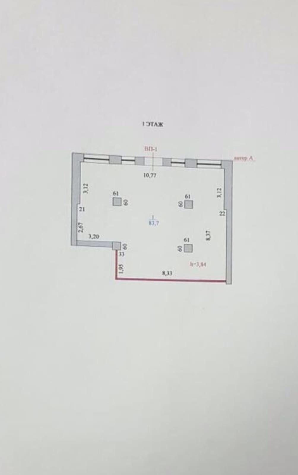 Коммерческое помещение 83.7 м², Астана