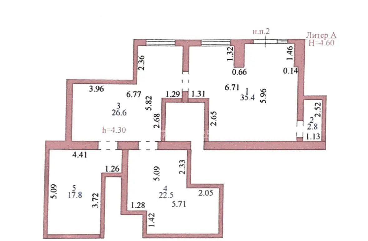 Коммерческое помещение 105,5 м², Астана