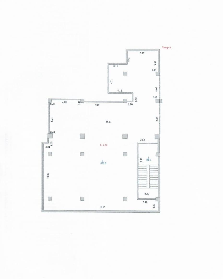 Коммерческое помещение 1008.7 м², Астана