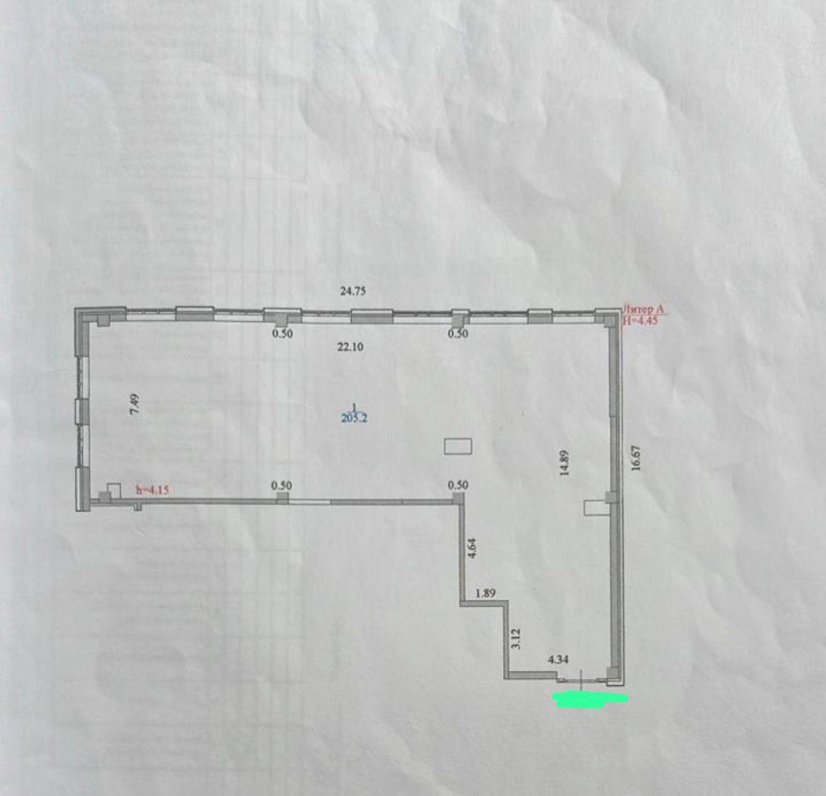 Коммерческое помещение 250.0 м², Астана