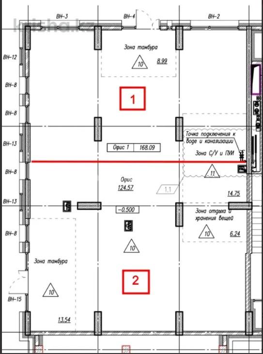 Коммерческое помещение 168.0 м², Астана