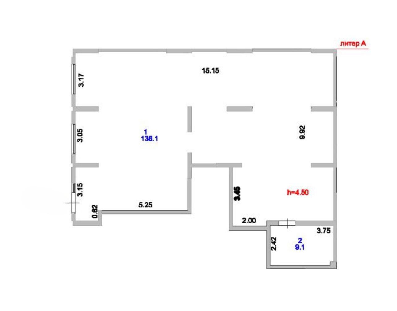 Коммерческое помещение 145.2 м², Астана