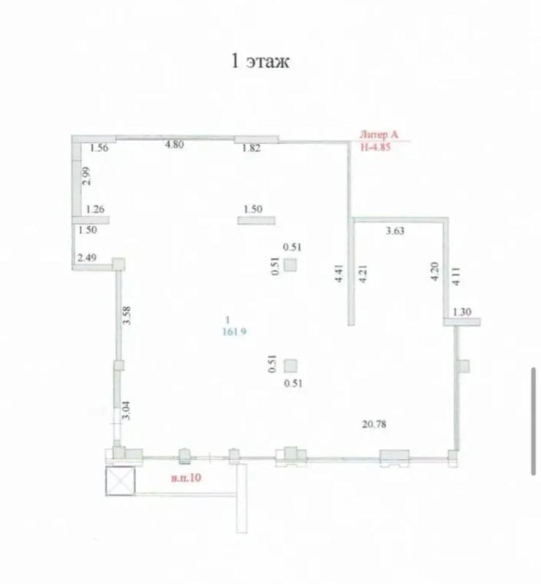Коммерческое помещение 355.0 м², Астана