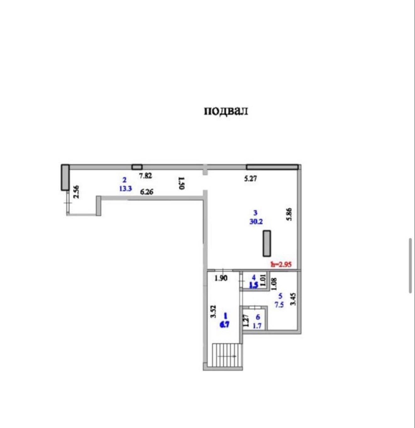Commercial space 239.0 м², Astana