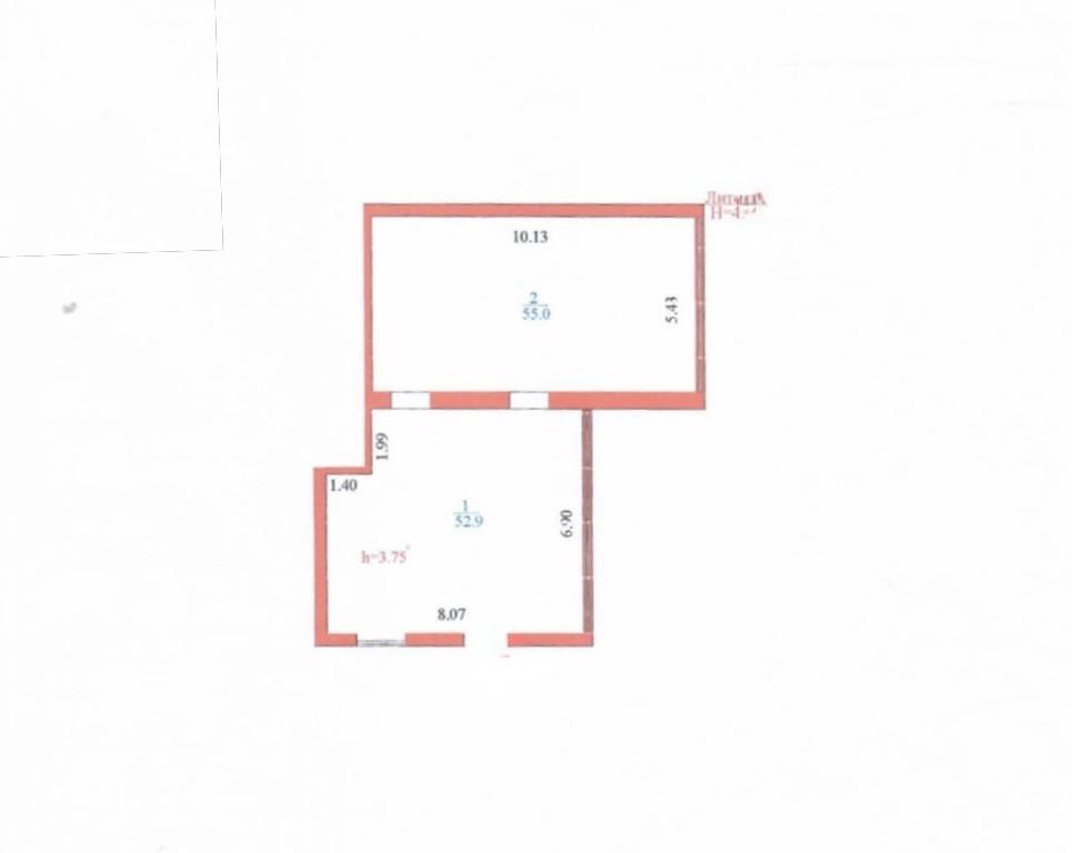 Commercial space 127.2 м², Astana