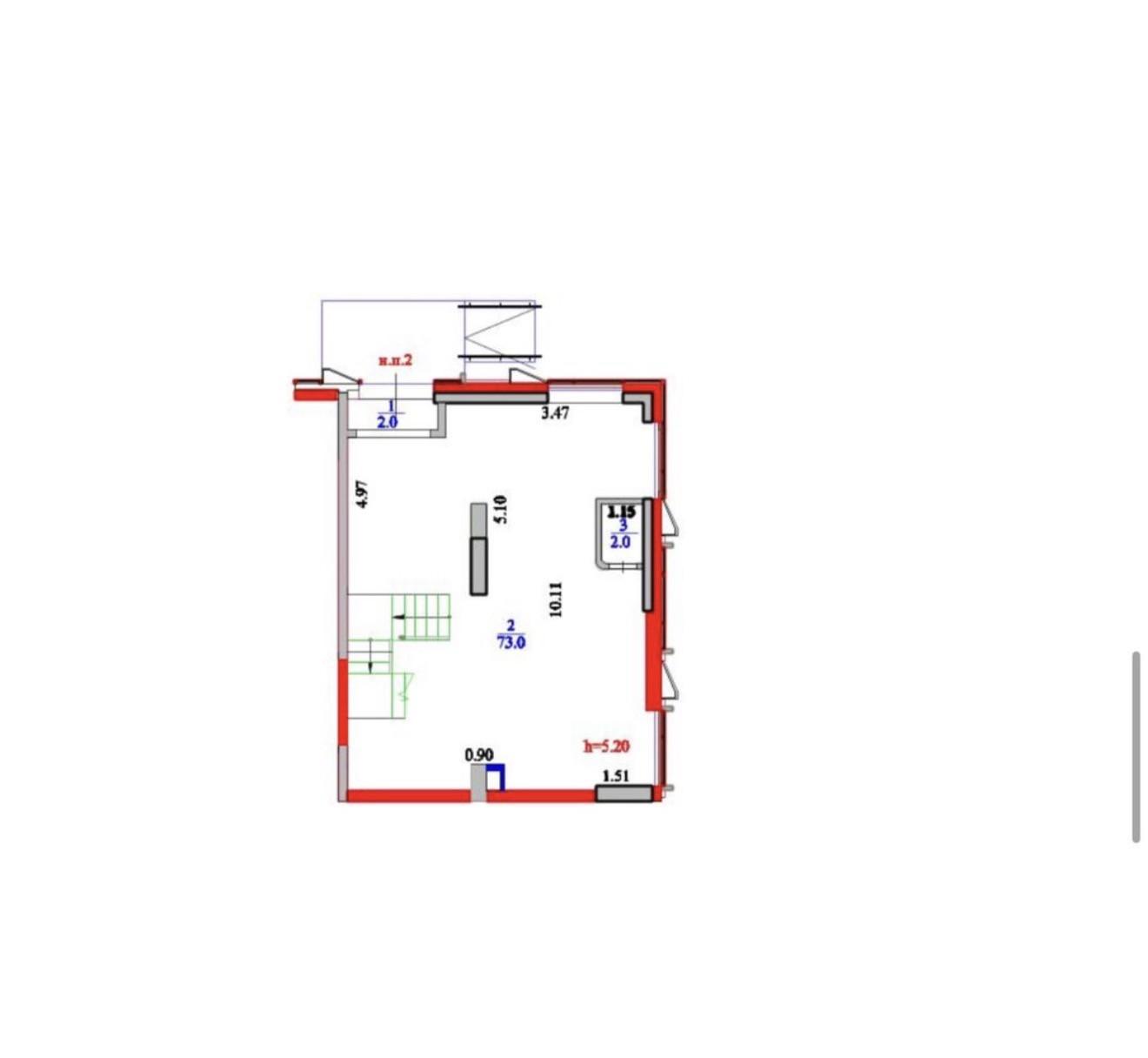 Commercial space 239.0 м², Astana