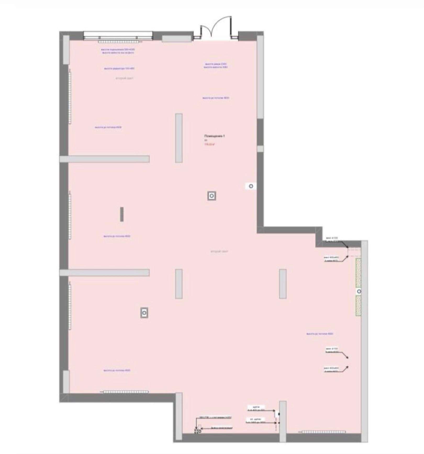 Коммерческое помещение 300.0 м², Астана