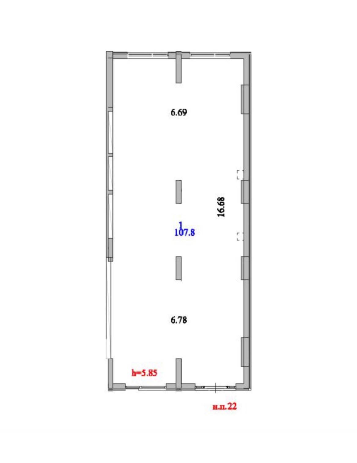 Коммерческое помещение 107.8 м², Астана