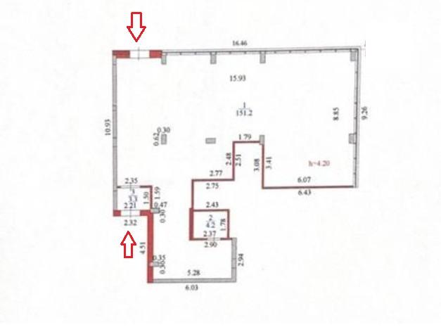 Коммерческое помещение 160.0 м², Астана