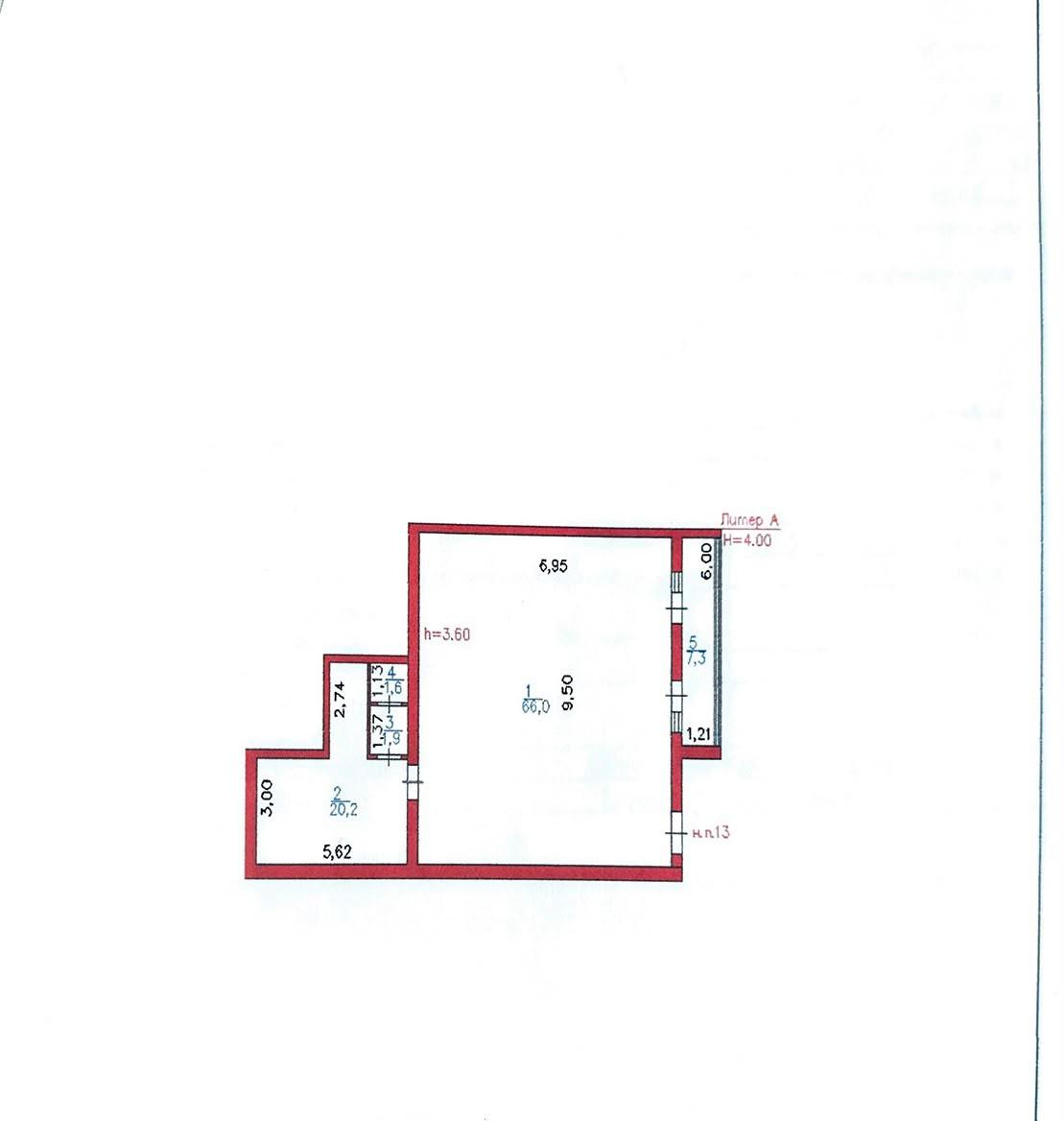 Commercial space 100.0 м², Astana