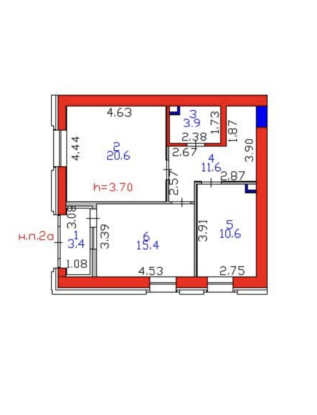 Коммерческое помещение 65.5 м², Астана