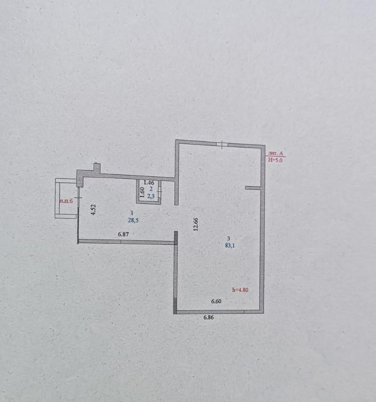 Коммерческое помещение 190.0 м², Астана