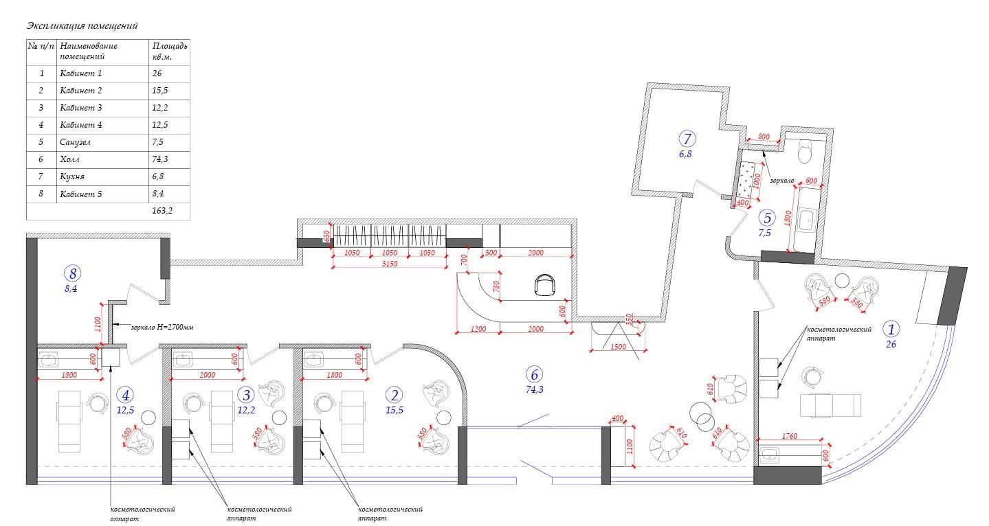 Коммерческое помещение 160.0 м², Астана