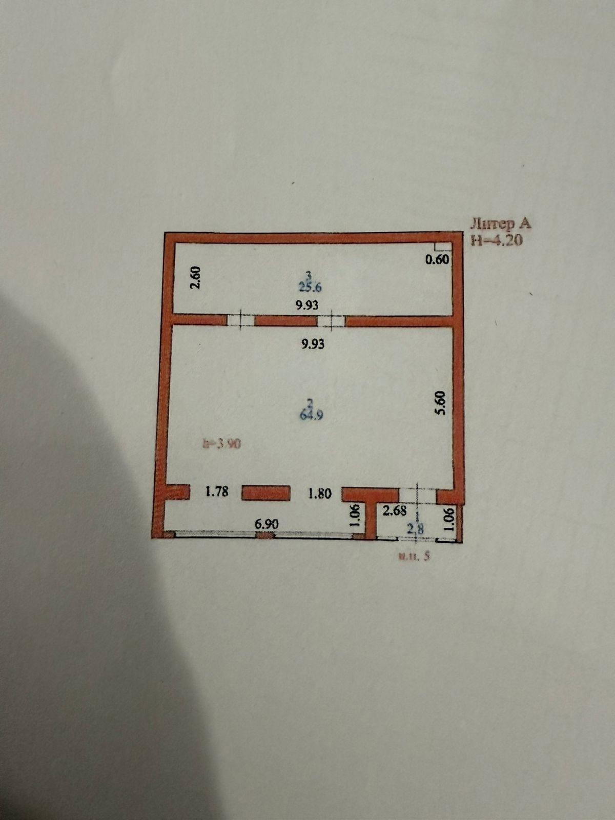 Коммерческое помещение 97.0 м², Астана