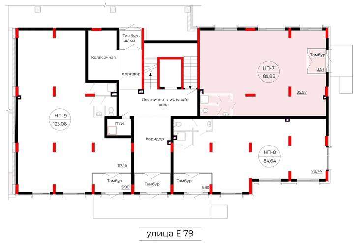 89.88 m² commercial space, Astana — photo 8