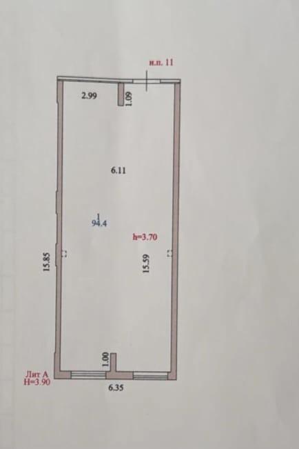 Commercial space 94.4 м², Astana