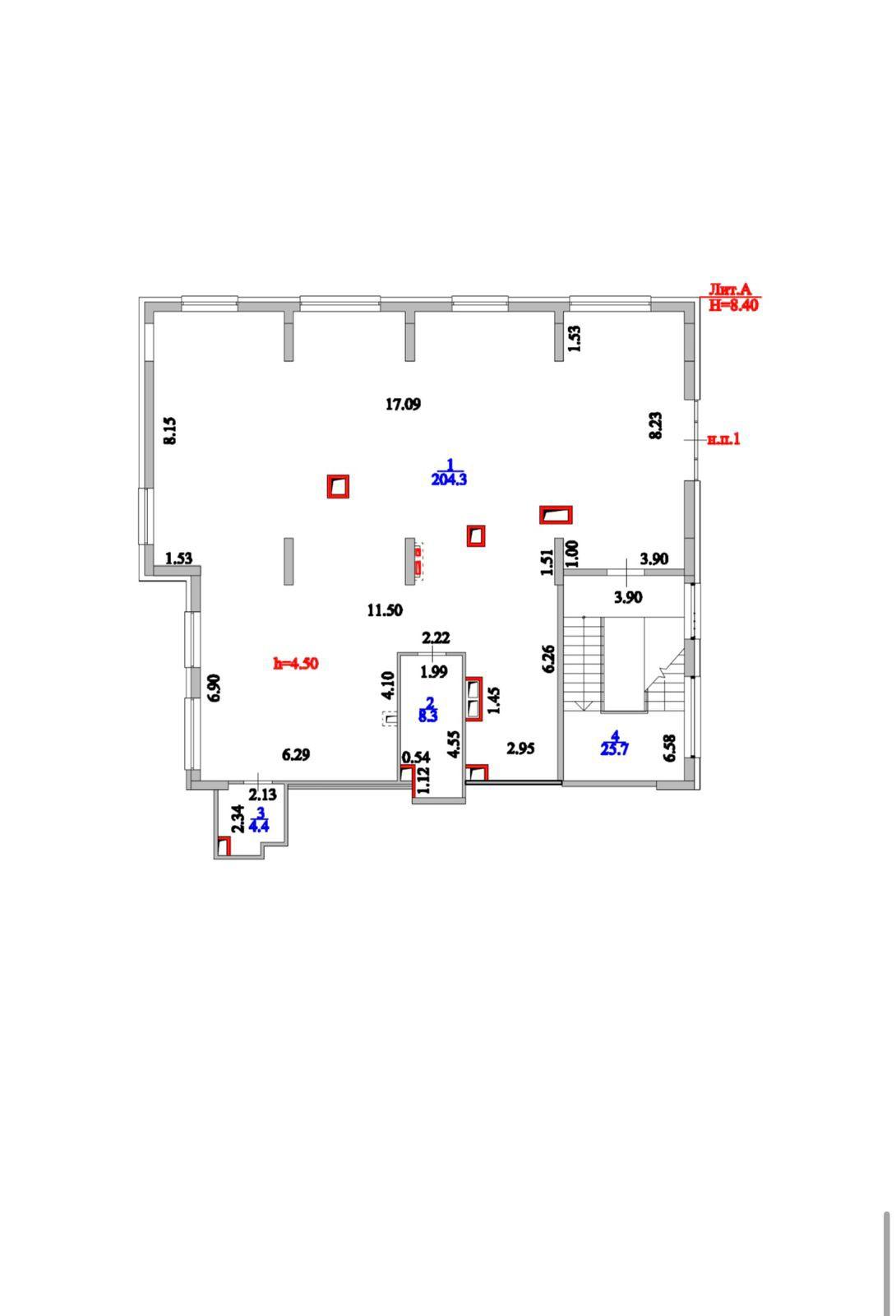 Commercial space 250.0 м², Astana