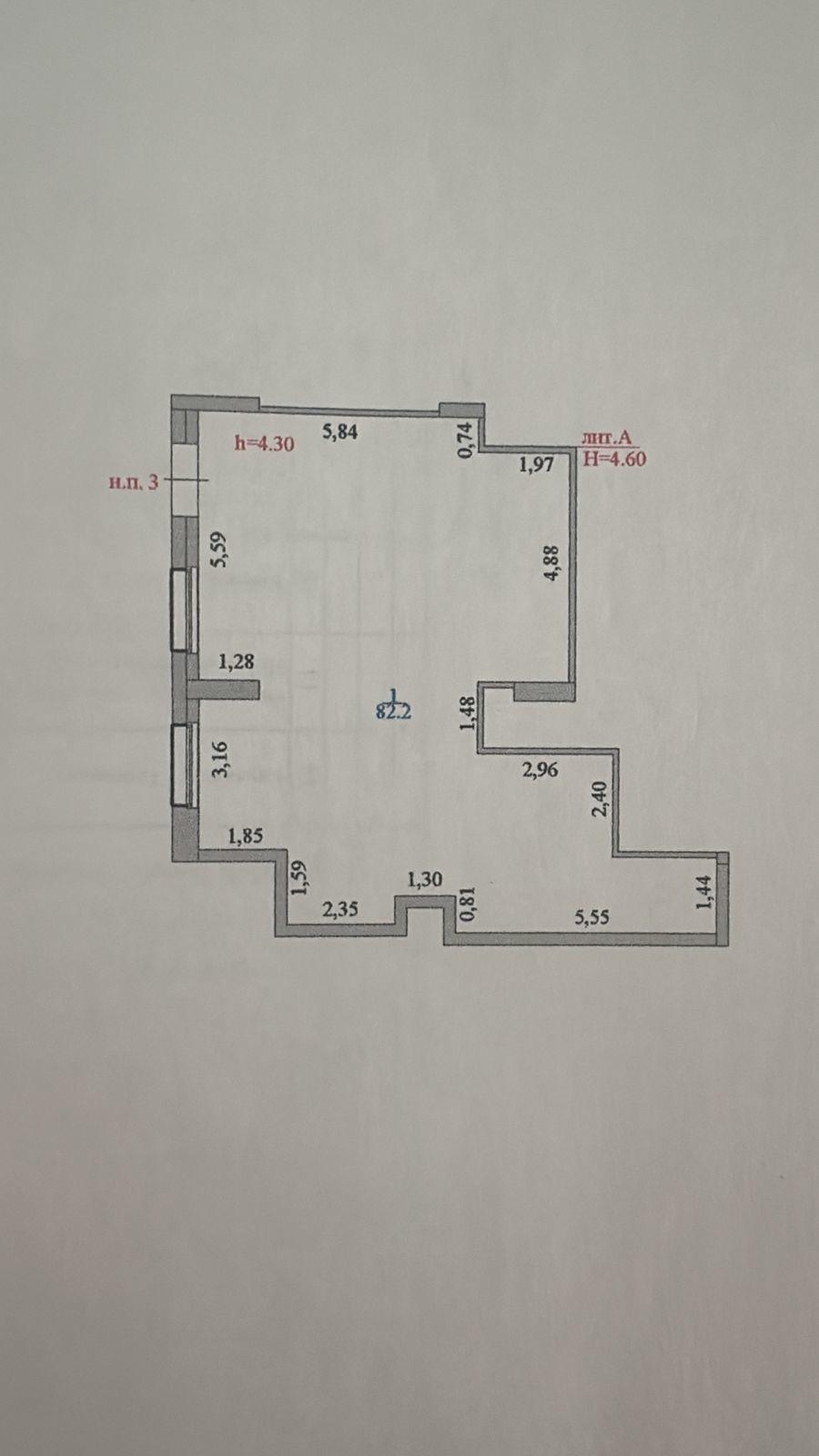 Коммерческое помещение 100.0 м², Астана