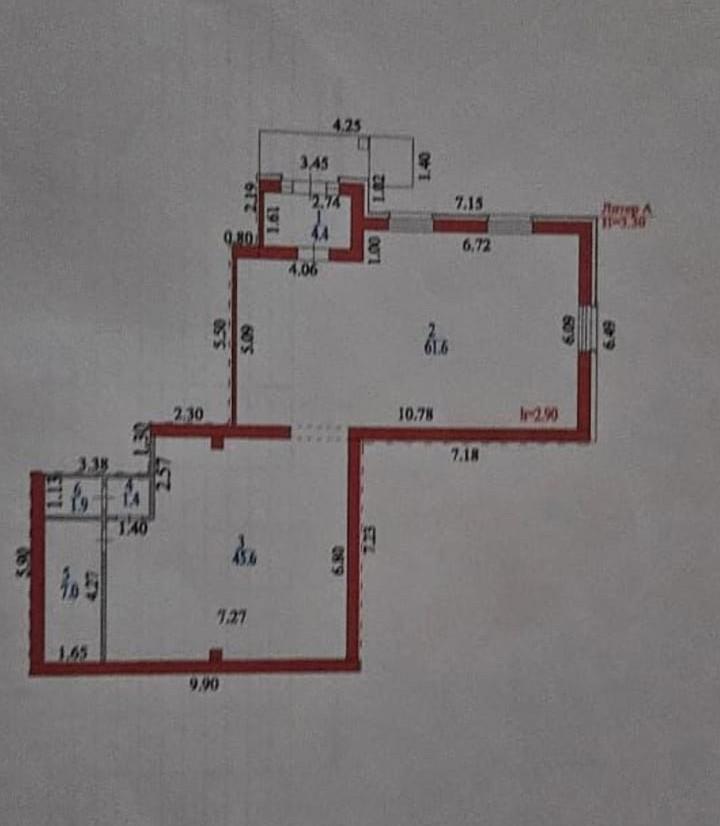 Commercial space 122.0 м², Astana