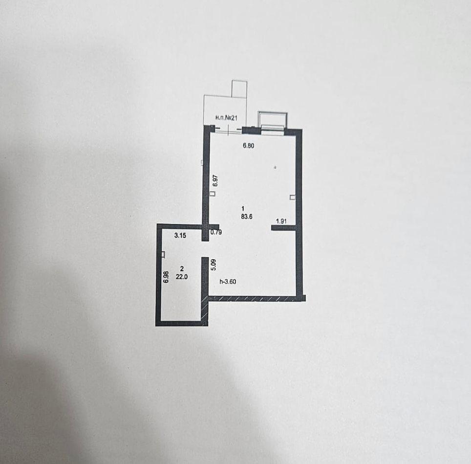 Коммерческое помещение 105.6 м², Астана