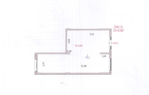 Коммерческое помещение 100.0 м², Астана