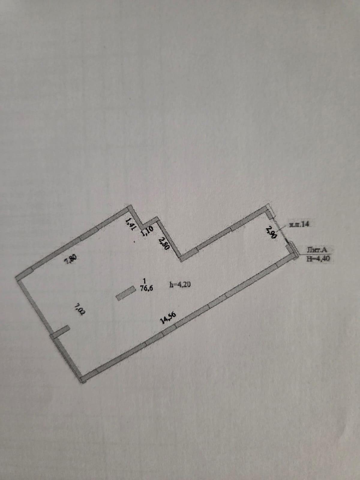 Коммерческое помещение 76.6 м², Астана
