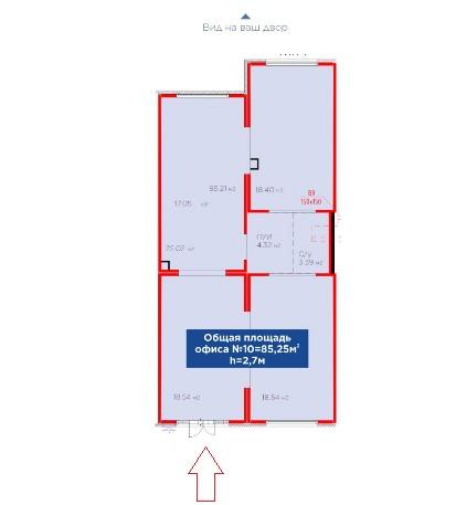 Коммерческое помещение 86.0 м², Астана