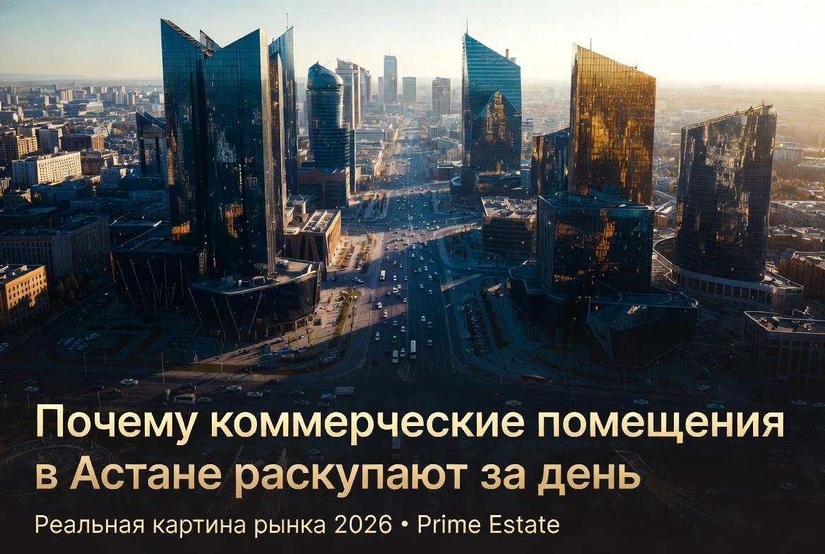 Почему коммерческие помещения в Астане раскупают за день: реальная картина рынка в 2026 году